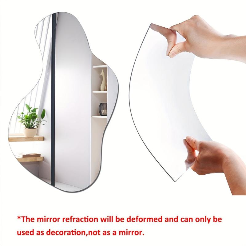 Modern Acrylic Mirror Wall Sticker - Decorative Make Up Mirror