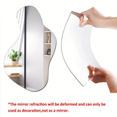 Modern Acrylic Mirror Wall Sticker - Decorative Make Up Mirror