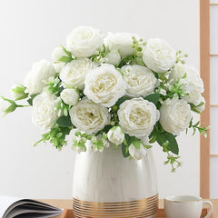 5 Heads Persian Roses for DIY Bouquets and Home Decor