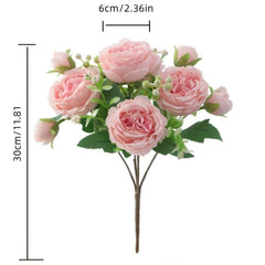 5 Heads Persian Roses for DIY Bouquets and Home Decor