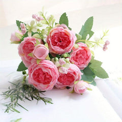 5 Heads Persian Roses for DIY Bouquets and Home Decor
