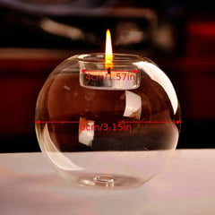 European Crystal Glass Candle Holder Christmas Halloween Decoration