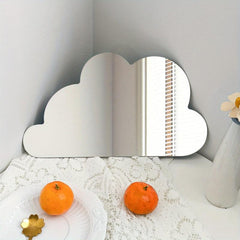 Cloud Shape Mirror Wall Stickers for Kids' Rooms Living Rooms Bathrooms Decor