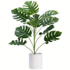 Artificial Tropical Monstera Palm Leaf Plant Tree Realistic Split Philodonium
