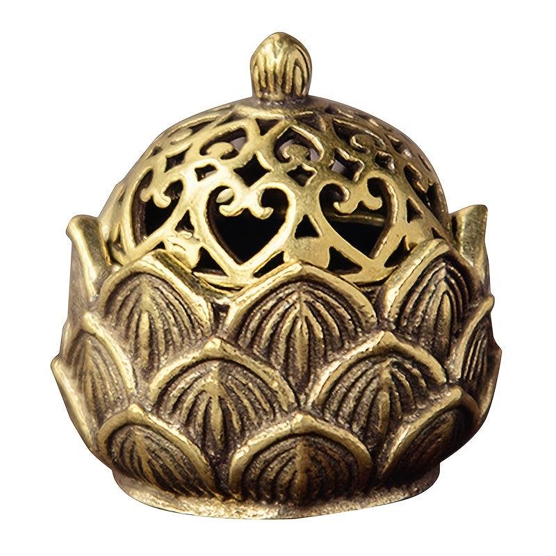 Hollow Lotus Incense Burner Mini Tea Table Ornament