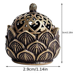Hollow Lotus Incense Burner Mini Tea Table Ornament
