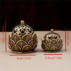 Hollow Lotus Incense Burner Mini Tea Table Ornament