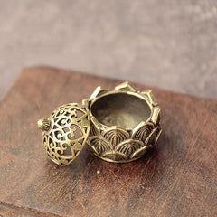 Hollow Lotus Incense Burner Mini Tea Table Ornament