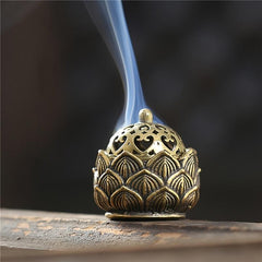 Hollow Lotus Incense Burner Mini Tea Table Ornament