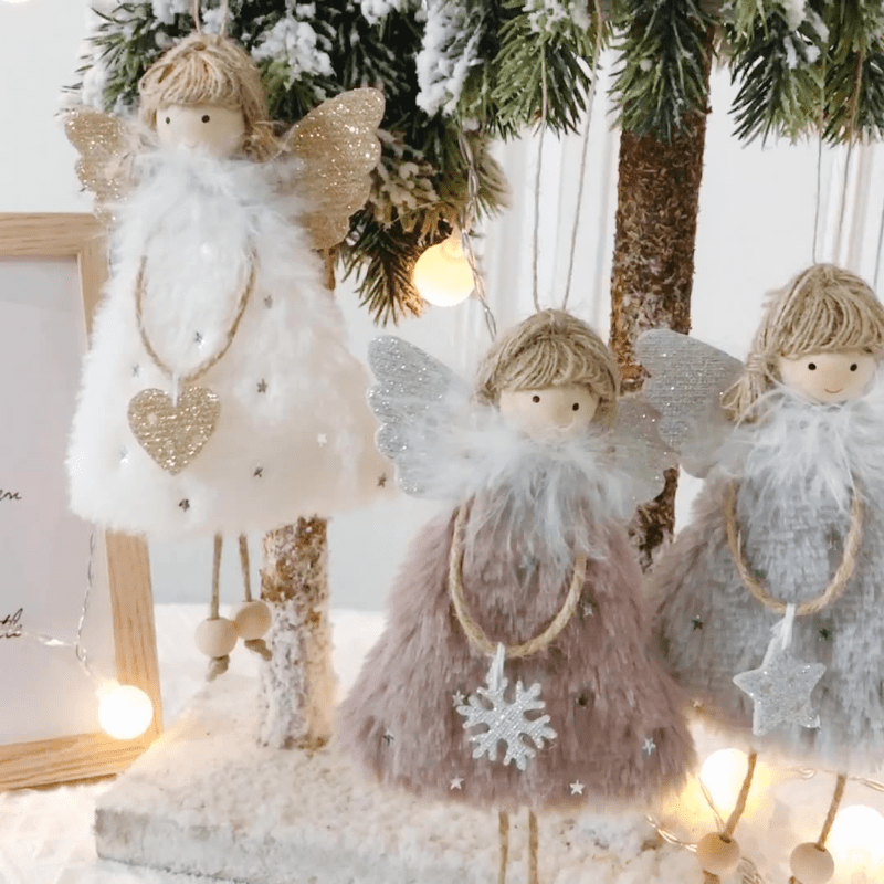 3pcs Angel Girl Doll Christmas Tree Pendant