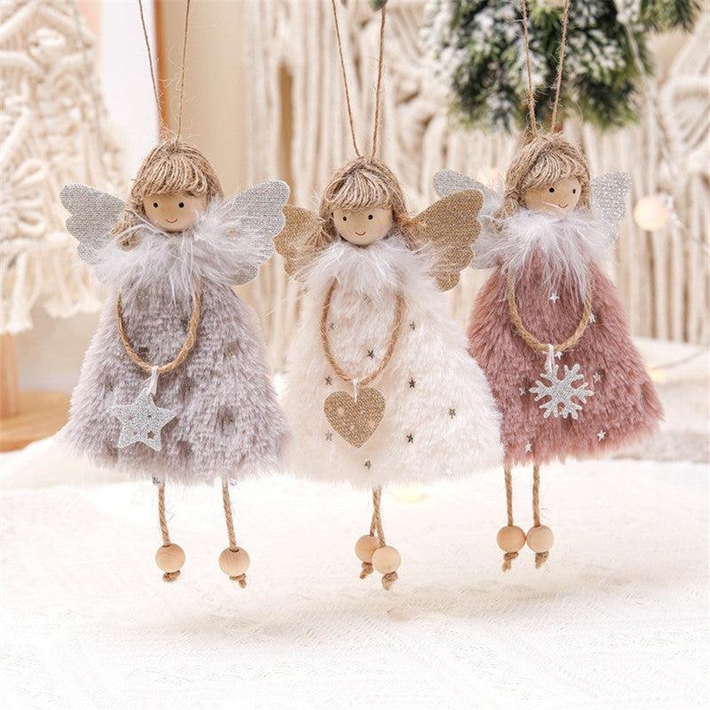 3pcs Angel Girl Doll Christmas Tree Pendant