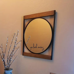 2pcs You Look Amazing Vinyl Sticker for Mirror Wall
