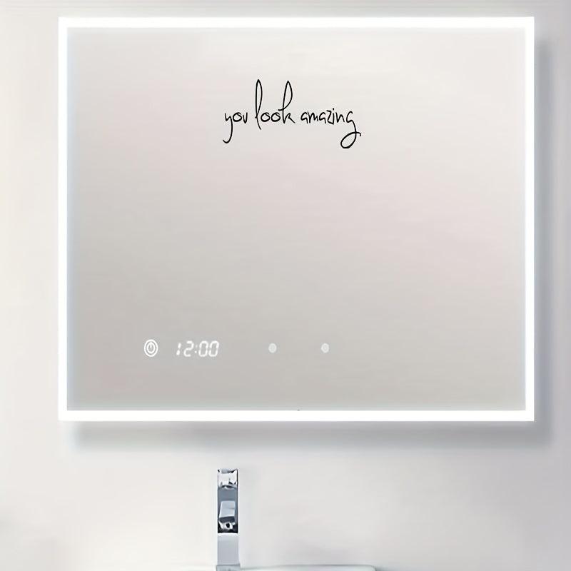 2pcs You Look Amazing Vinyl Sticker for Mirror Wall