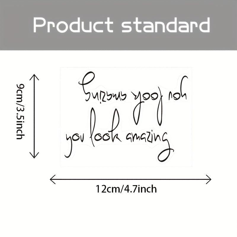 2pcs You Look Amazing Vinyl Sticker for Mirror Wall
