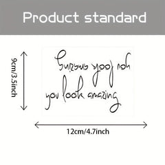 2pcs You Look Amazing Vinyl Sticker for Mirror Wall