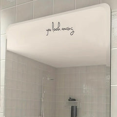 2pcs You Look Amazing Vinyl Sticker for Mirror Wall