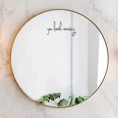 2pcs You Look Amazing Vinyl Sticker for Mirror Wall