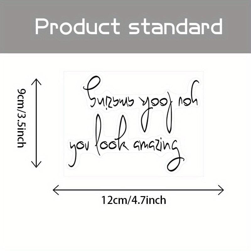 2pcs You Look Amazing Vinyl Sticker for Mirror Wall