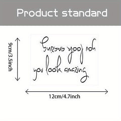 2pcs You Look Amazing Vinyl Sticker for Mirror Wall