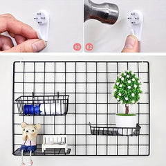 Wall Grid Wire Mesh Photo Wall for Display Boards in Rooms, Dormitories, Offices