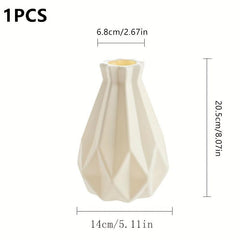 Stylish Plastic Flower Vase for Home Decor