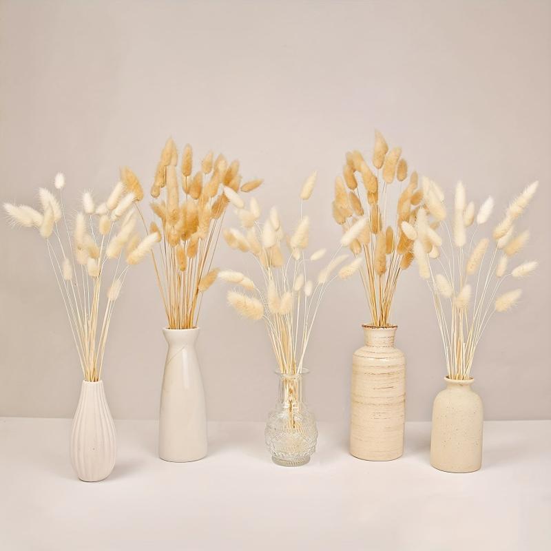 100pcs Boho Pampas Grass & Bunny Tails Bouquet for Weddings & Home Decor