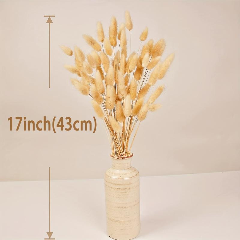 100pcs Boho Pampas Grass & Bunny Tails Bouquet for Weddings & Home Decor