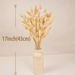 100pcs Boho Pampas Grass & Bunny Tails Bouquet for Weddings & Home Decor