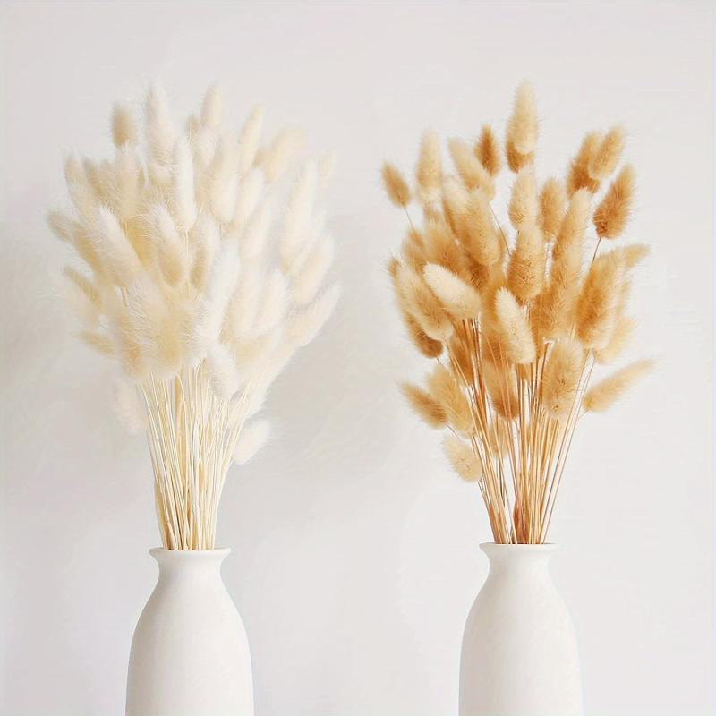 100pcs Boho Pampas Grass & Bunny Tails Bouquet for Weddings & Home Decor