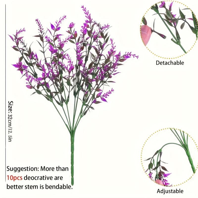 1pc Artificial Lavender Wedding Flower Faux Realistic Simulation DIY Craft