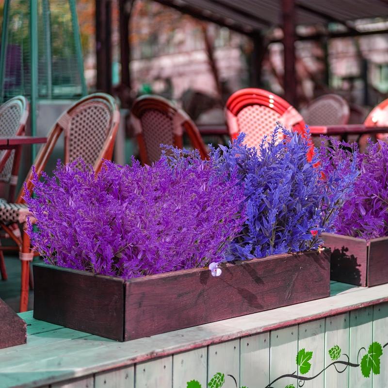1pc Artificial Lavender Wedding Flower Faux Realistic Simulation DIY Craft