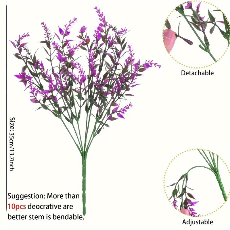1pc Artificial Lavender Wedding Flower Faux Realistic Simulation DIY Craft