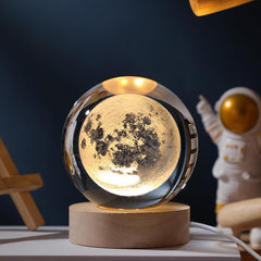 Sparkling Crystal Ball Night Light for Desktop and Bedroom