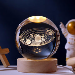 Sparkling Crystal Ball Night Light for Desktop and Bedroom