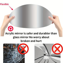 2mm Round Mirror Self Adhesive Acrylic Mirror Wall Sticker