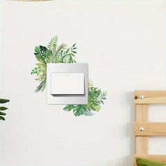 Self Adhesive Plant Flower Switch Sticker for Wall Decoration