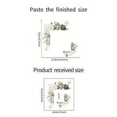 Self Adhesive Plant Flower Switch Sticker for Wall Decoration