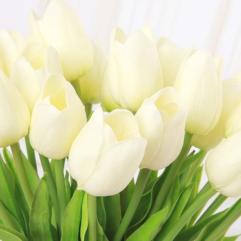 10pcs Realistic Tulip Flowers for Weddings and Home Decor