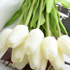 10pcs Realistic Tulip Flowers for Weddings and Home Decor