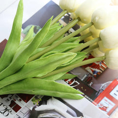 10pcs Realistic Tulip Flowers for Weddings and Home Decor