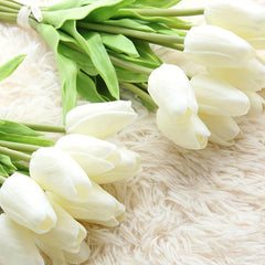 10pcs Realistic Tulip Flowers for Weddings and Home Decor