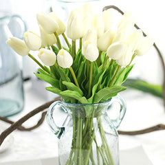 10pcs Realistic Tulip Flowers for Weddings and Home Decor
