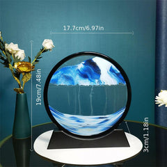 Ocean Theme Quicksand Painting Ornament for Father's Office