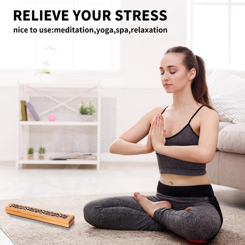 Wooden Incense Holder Aromatherapy Burner for Home Room Decoration