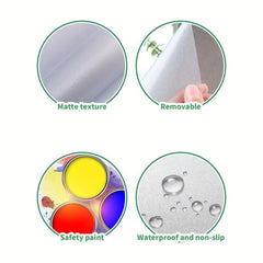 6pcs Shark Pattern Bathtub Decal Frosted Sticker Non Slip Bathroom Appliques