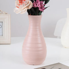 Modern Ceramic Look Plastic Vase for Home Decor