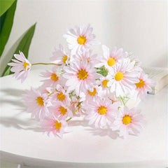 Artificial Daisy Flowers Bulk Bouquets Real Touch Faux Flowers