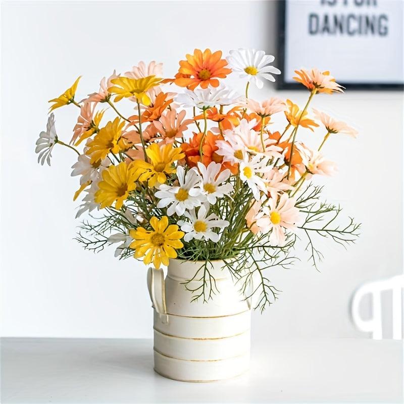 Artificial Daisy Flowers Bulk Bouquets Real Touch Faux Flowers