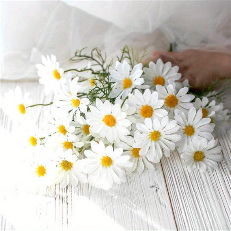 Artificial Daisy Flowers Bulk Bouquets Real Touch Faux Flowers