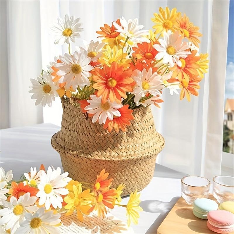 Artificial Daisy Flowers Bulk Bouquets Real Touch Faux Flowers